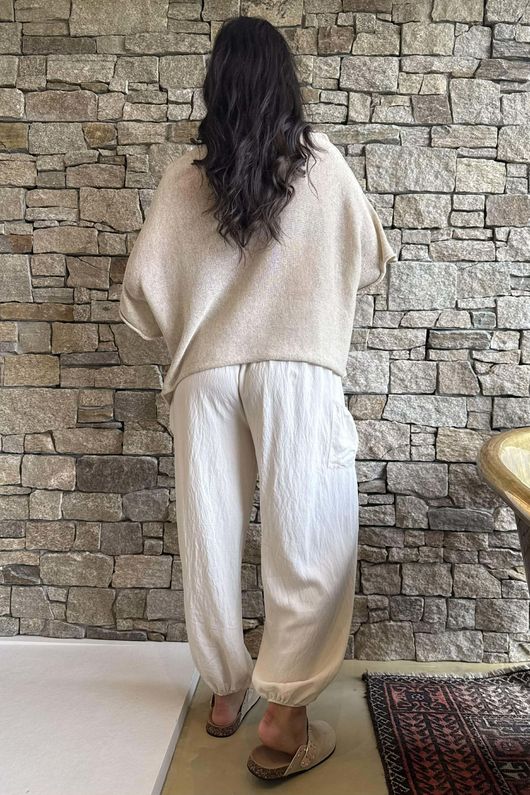 Conrad Box Cotton Knit Oatmeal